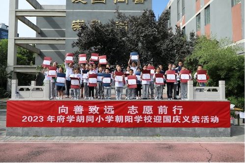 府學胡同小學朝陽學校開展義賣主題教育活動